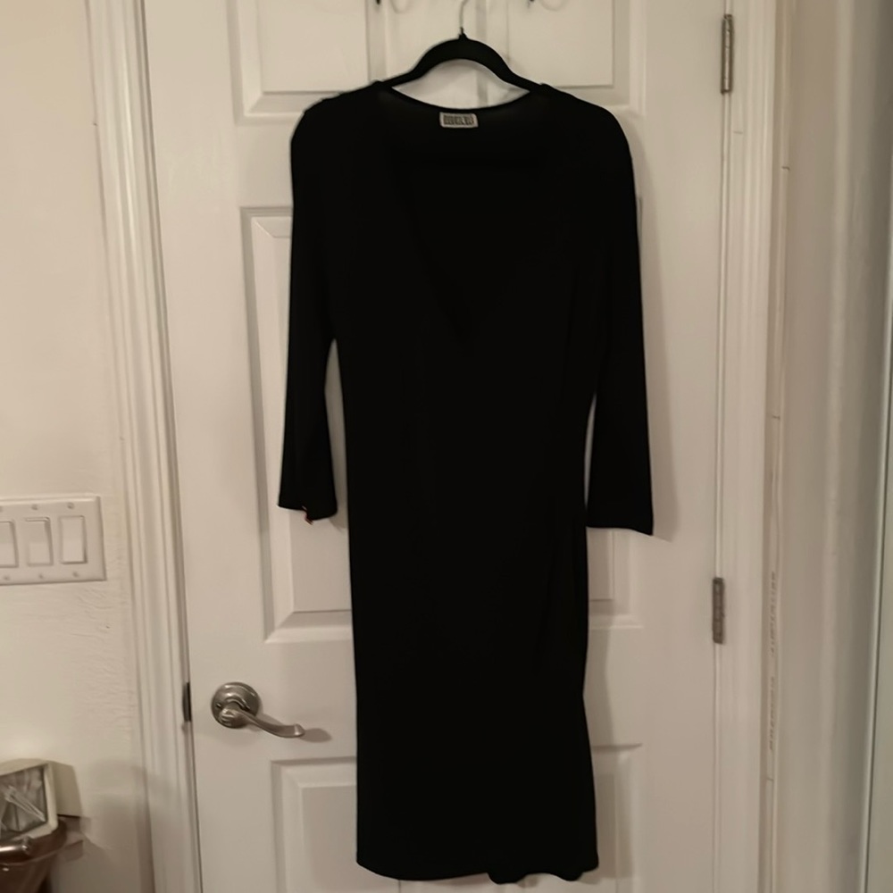Black Dress Tea length. Robbie Bee Size 14